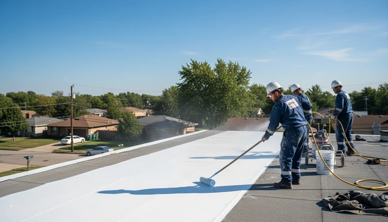 Commercial roof coating in Carthage, AR near me
